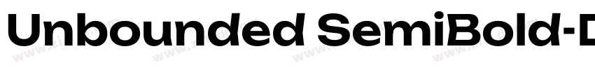 Unbounded SemiBold字体转换
